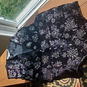 Vintage rare sparkle velvet vest